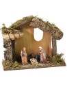 Hut with window cm 23.5x12x19 h with Nativity series