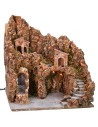 Illuminated nativity scene with waterfall 40.5X36X46 cm h