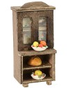 Wooden sideboard with food cm 4x4x8 h