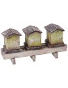 Set of 3 hives for nativity scene cm 10,5x3x5 h