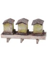 Set of 3 hives for nativity scene cm 10,5x3x5 h