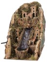 Paesaggio con cascata funzionante cm 14x20x21 h per presepe