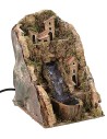 Paesaggio con cascata funzionante cm 14x20x21 h per presepe