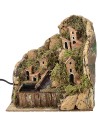 Paesaggio per presepe con cascata funzionante cm 20x13,5x19 h