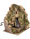 Paesaggio per presepe con cascata funzionante cm 20x13,5x19 h