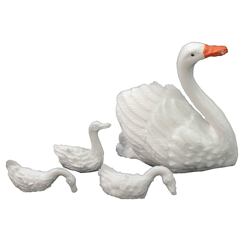 Familia de cisnes Oliver para estatuas de 10 cm Mundo