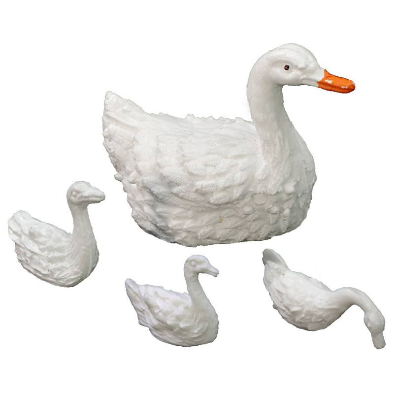 Oliver family of geese for statues 10 cm