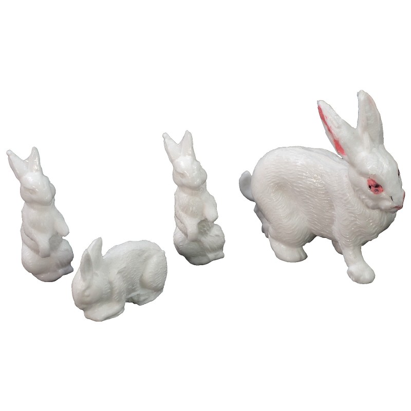 Oliver rabbit family for statues 10 cm