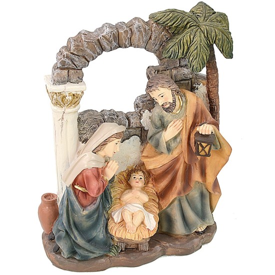 Resin Nativity 15 cm Crib