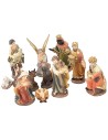 Set Natività 11 soggetti cm 7 per Presepe Mondo Presepi