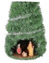 Albero di Natale cm 60 completo di Natività cm 12 illuminato