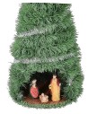 Christmas tree cm 60 complete with Nativity 12 cm illuminated