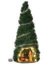 Christmas tree cm 60 complete with Nativity 12 cm illuminated