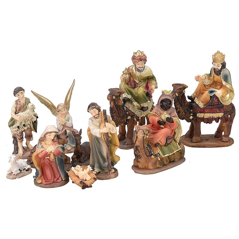 Conjunto de Natividad de 11 figuras de 7 cm para Pesebre Mundo