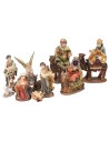 Set Natività 11 soggetti 7 cm per Presepe Mondo Presepi