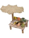 Market stall with fruit and vegetables cm 13x11x11,5 h for