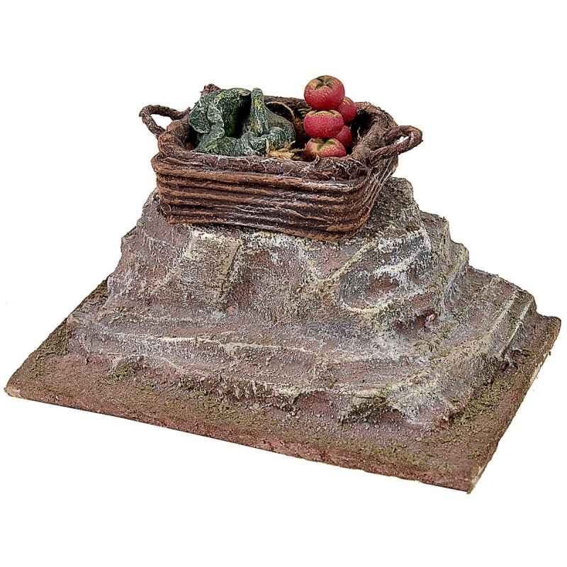 Piedra con caja de verduras cm 10,5x6x5,5 h