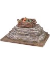 Stone with vegetable box 12x7x5 cm h