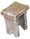 Wooden stool 2.5x2x3 cm h