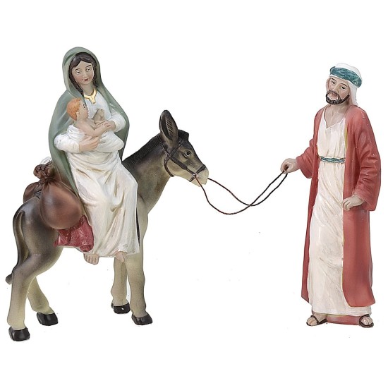 Flight into Egypt 14 cm in resin