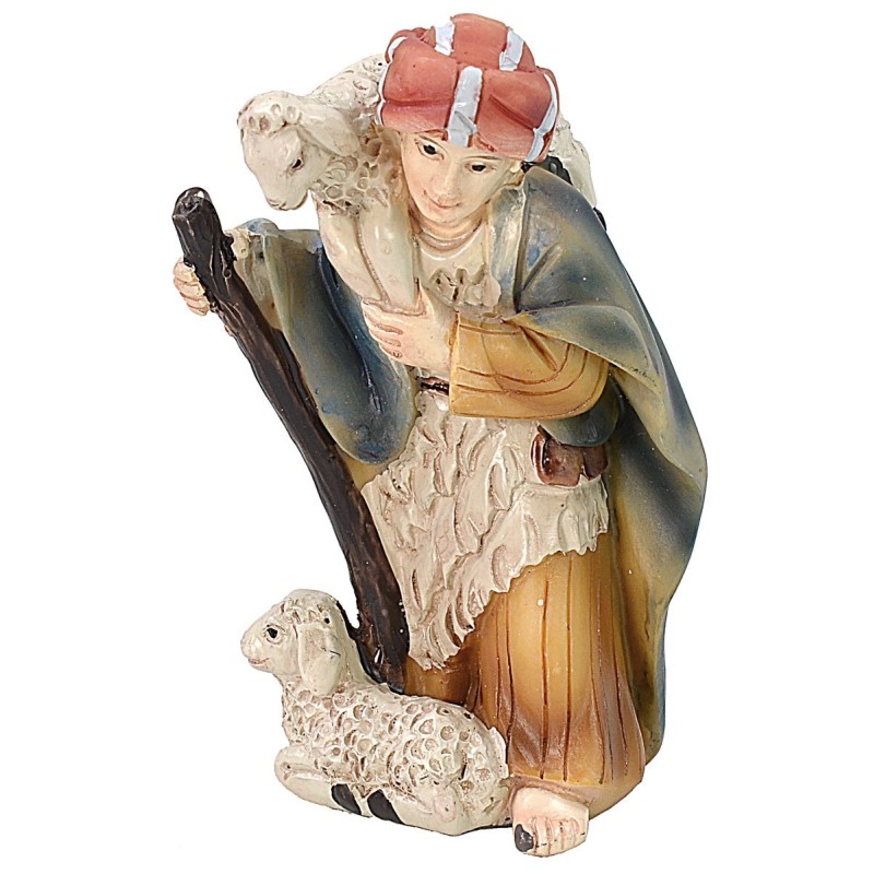 Shepherd with sheep on shoulder cm 9