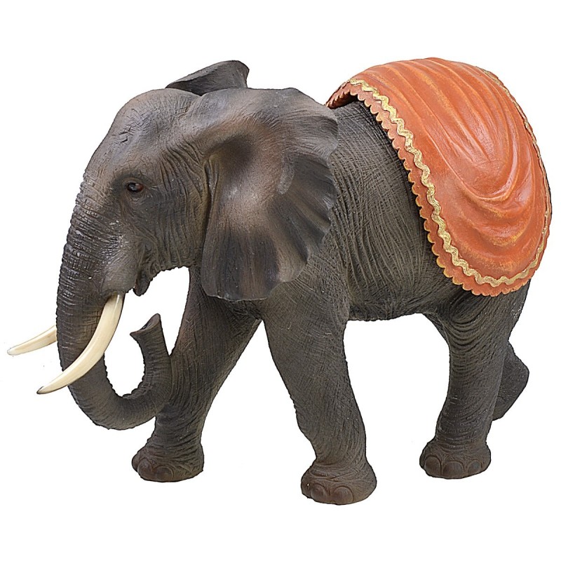 Elephant with resin cape cm 46x22x33 h