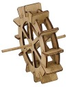 Rotate wooden water mill ø 15 cm for presepe made by you