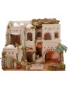 Illuminated Arab village with oasis and fountain cm 62x43x51 h