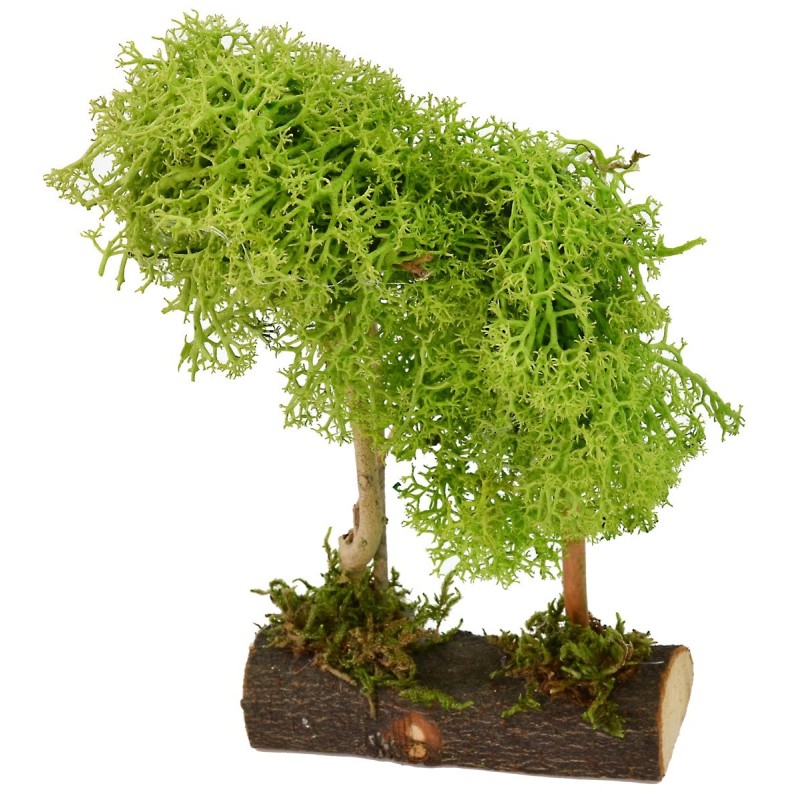 Albero verde doppio cm 9x3,5x16 h Mondo Presepi