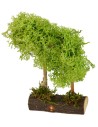 Albero verde doppio cm 9x3,5x16 h Mondo Presepi