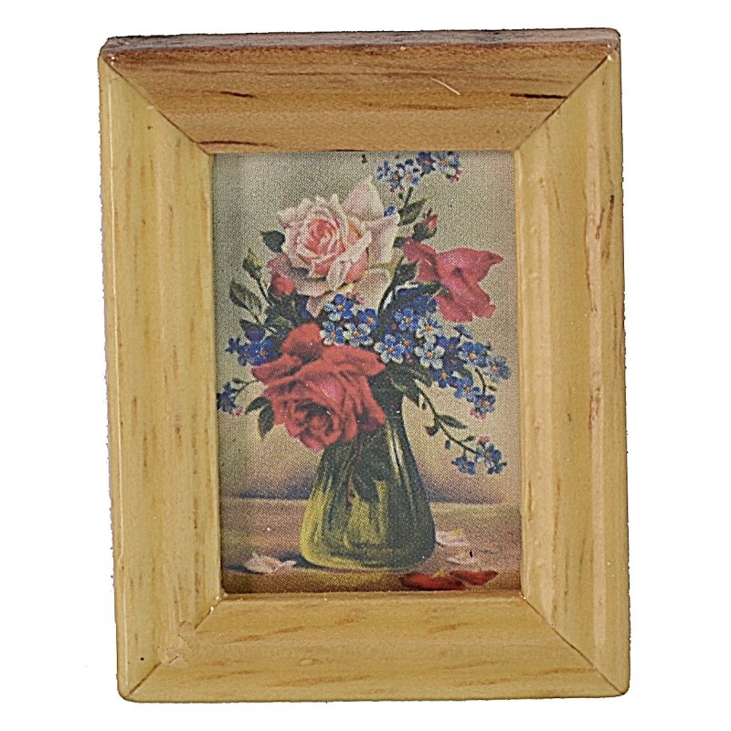 Picture with flower composition 3,2x4,2cm