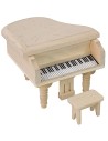 Pianoforte in legno con sgabello cm 6,5x5,5x6,5 h Mondo Presepi