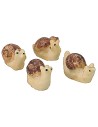 Set of 4 snails in resin for statues of 20-25 cm