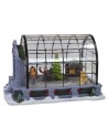 Greenhouse with Christmas setting and Santa's sleigh