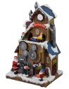 Santa's house with battery-operated gears cm