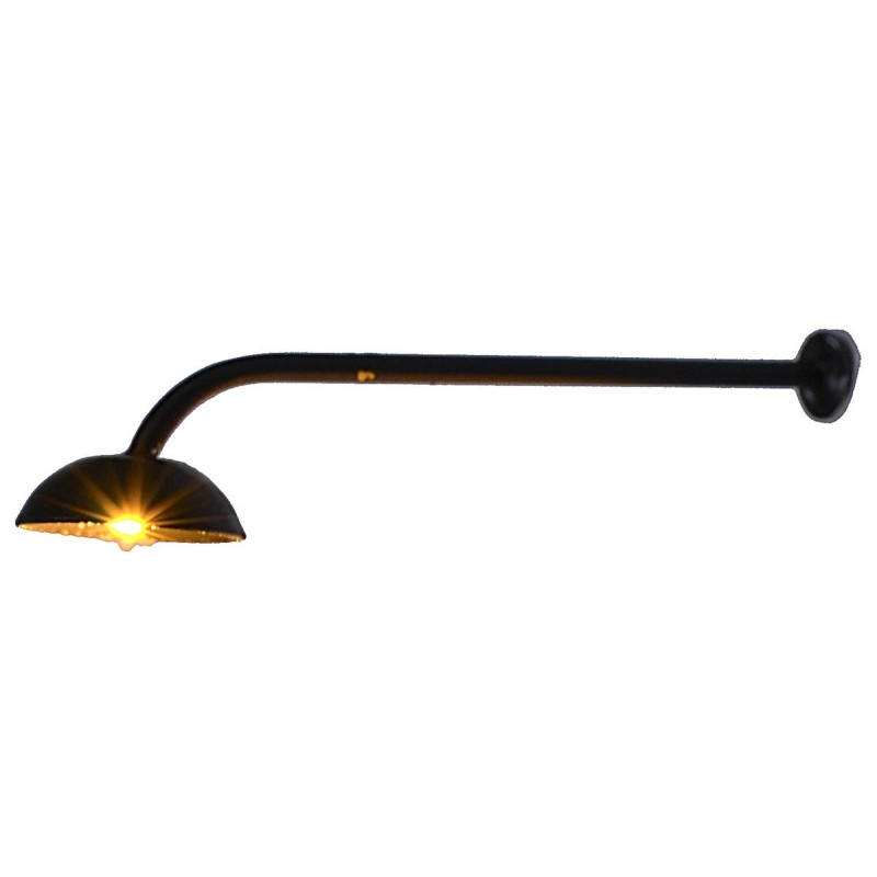 Lampione da campagna in metallo 5 cm con led 12V luce calda