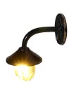 Lampione micro da parete in metallo 0,8 cm con led 12V luce