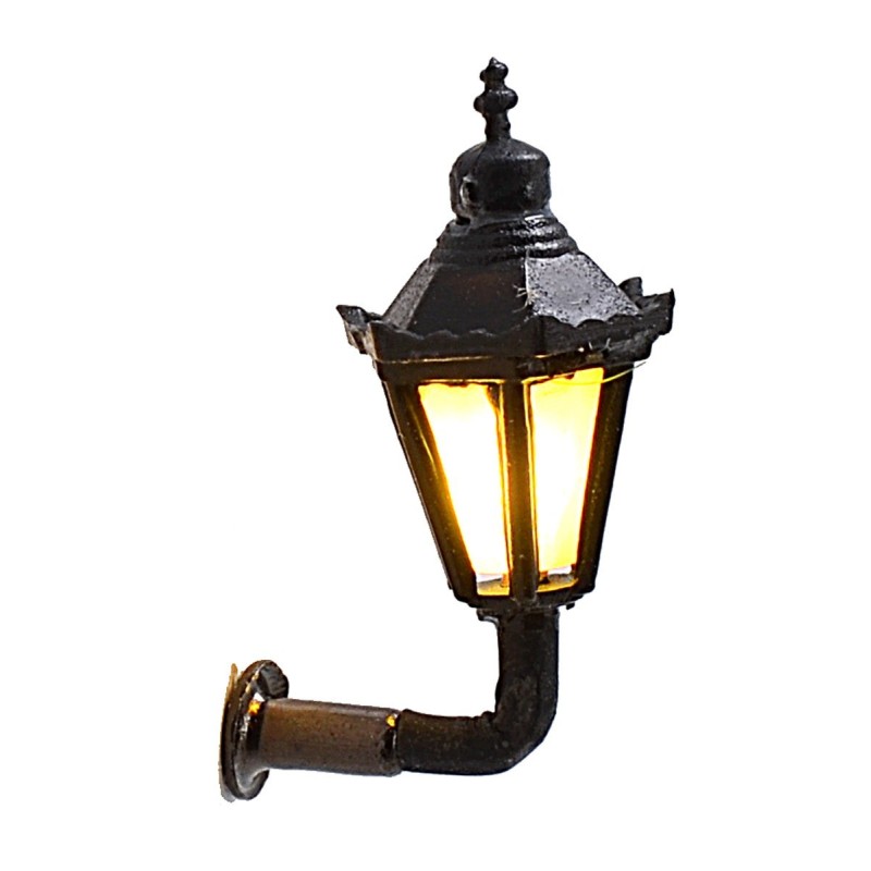 Lanterna inglese 1,9 cm con led 3V luce calda Mondo Presepi