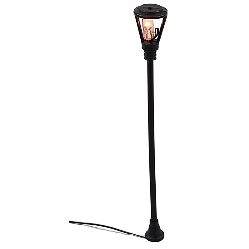 Lampione da strada h. 5,5 cm con led 3V luce calda