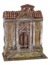 Church with bells and double staircase cm 34,5x20x22,5 h for