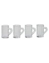 Set of 4 glass mugs ø 1 cm