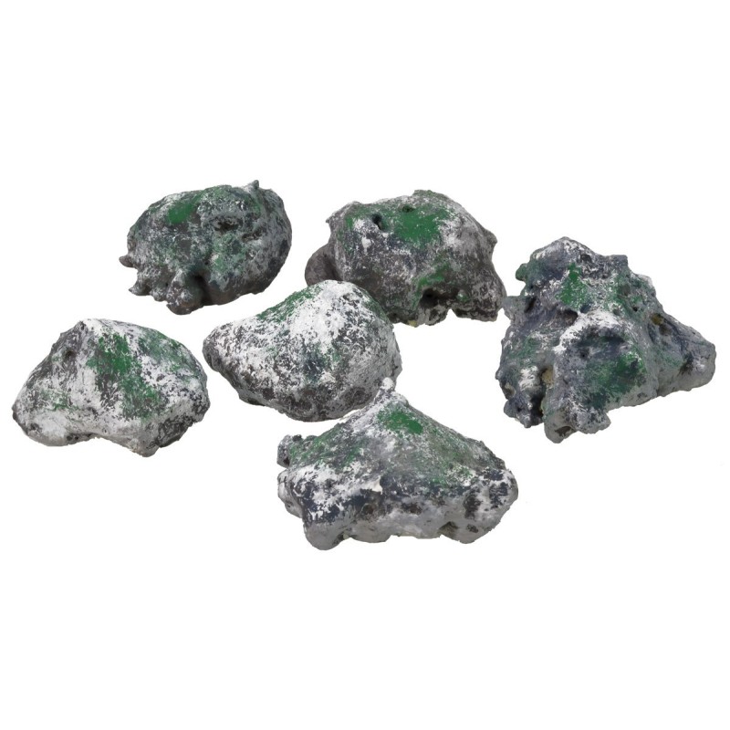 Set of 6 medium stones of various sizes