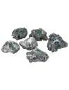 Set of 6 medium stones of various sizes
