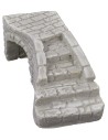 Plaster staircase with bridge cm 14x6x4,5 h