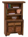 Credenza in legno con libri e soprammobli cm 6,8x2,8x10,2 h