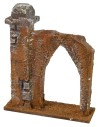 Entrance arch with side column cm 10x3,3x12 h for statues of 6