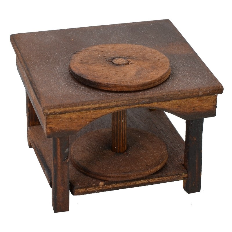 Table with potter's wheel cm 7x7x5 h for statues cm 10-12