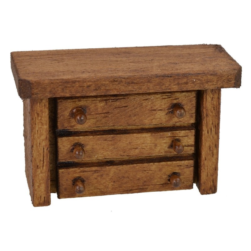 Wooden chest of drawers 5x2,3x3,3 cm h