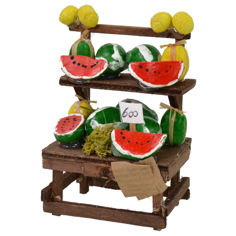 Banchetto del fruttivendolo cm 5x4x8 h Mondo Presepi