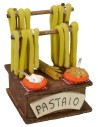 Banchetto pastaio con insegna cm 6x6x8,5 h Mondo Presepi